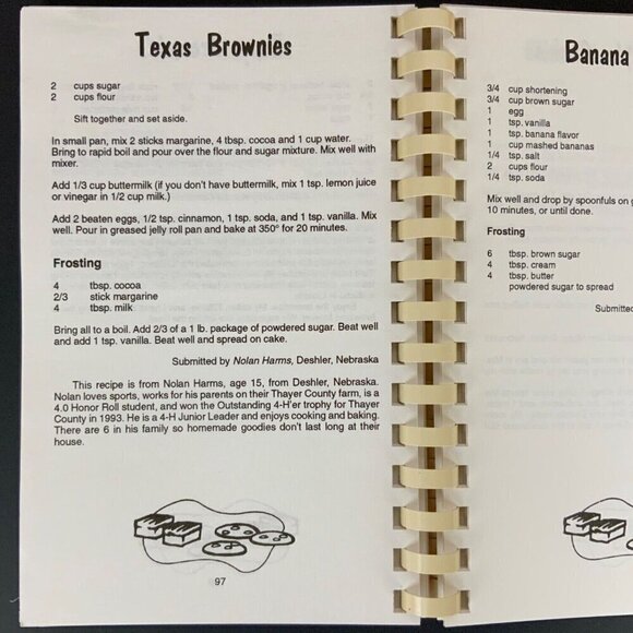 Nebraskas Kitchen Kids Cookbook Compiled by Kelly Moore Guenzel 1994 Spiral - Picture 10 of 13